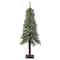 4ft. Pre-Lit Mountain Fir Artificial Christmas Tree with Natural Wood Pole, Soft White LED Lights